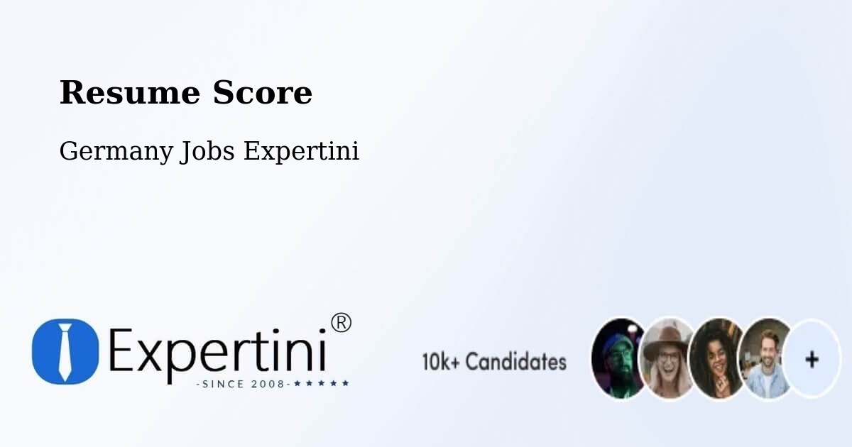 Resume Score & Job Description Match Tool – Lucka - Germany Jobs Expertini
